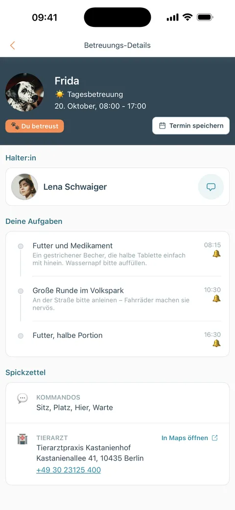 Eine geplante Betreuung mit Aufgaben